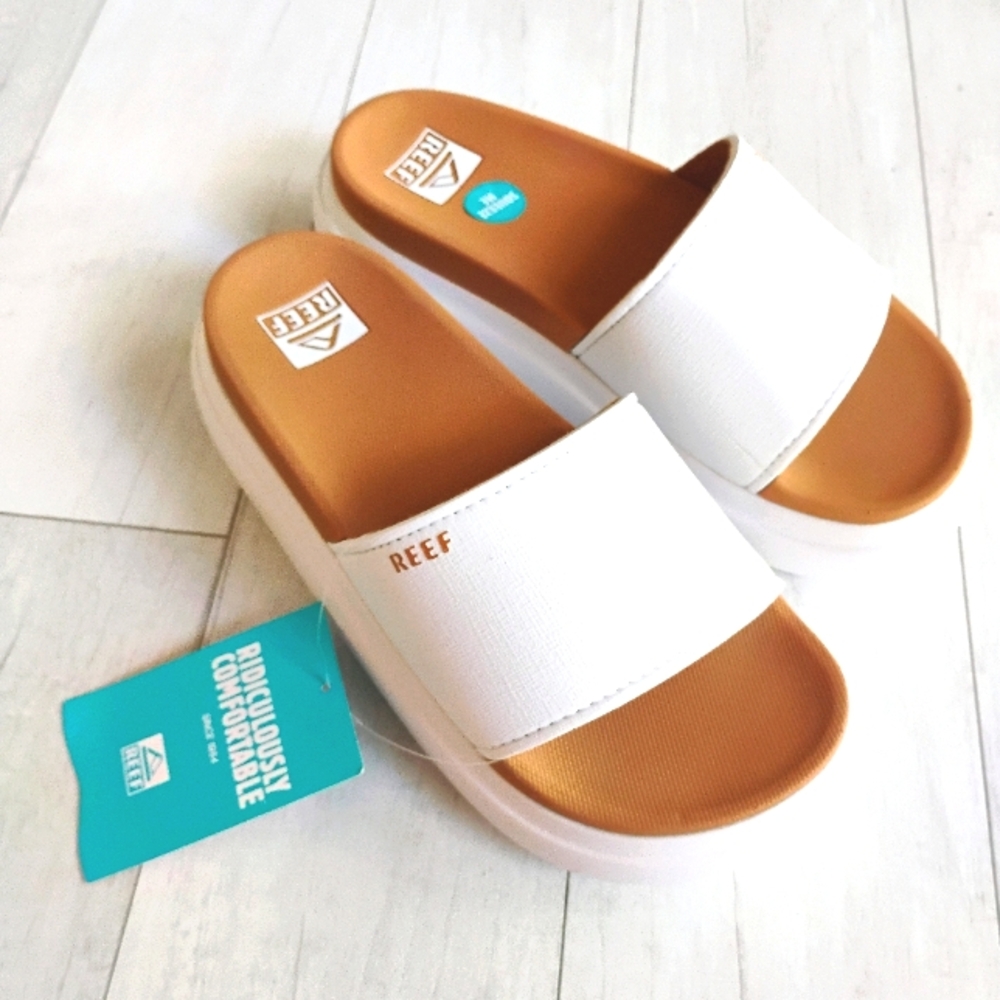 REEF NEW Cushion Bondi Bay Slides Sandals